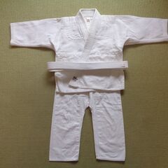【柔道着 上衣・ズボン・白帯セット 幼児用 練習用 100～11...