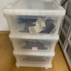 3段型衣装ケース小