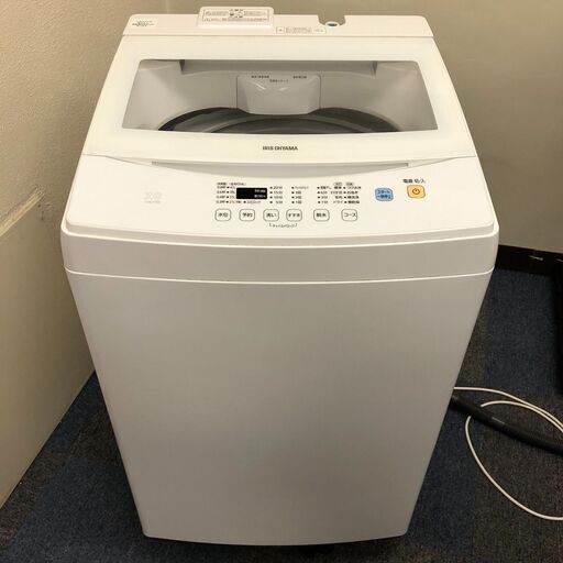 【動作OK】アイリスオーヤマ IAW-T702 全自動洗濯機 ホースのみ付属 2020年製 中古