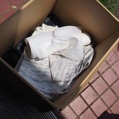かすり、反物、浴衣生地、ダンボール１箱