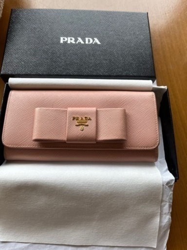 PRADA 長財布　ピンク　箱付き