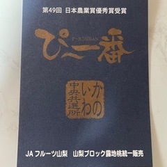 桃 山梨産 加納岩の桃 ぴ~ 一番 ２ｋｇ以上(箱ごと） 信玄 お中元 フルーツ ギフト の画像