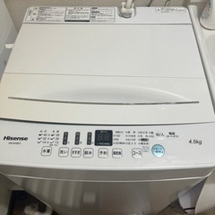 洗濯機4.5kg>この3連休での引取希望！<