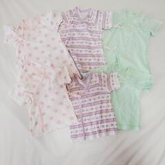 Chuckle baby☆肌着6枚セット　ドット　花の画像