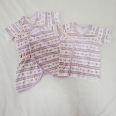 Chuckle baby☆肌着6枚セット　ドット　花の画像