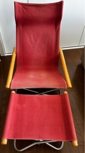 【今週末引取り可能な方】ニーチェア + オットマン