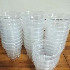 プリンやゼリー用の空き容器 プラスチックカップ 27個、 プリン...