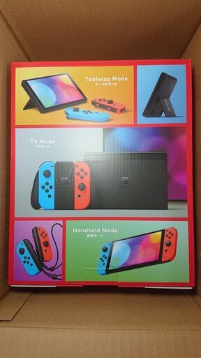 新品未開封 任天堂 Nintendo Switch 有機ELモデル ネオンブルー ネオンレッド　No.202407-2