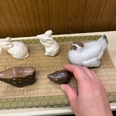 干支、陶器製シンプル５点セットの画像