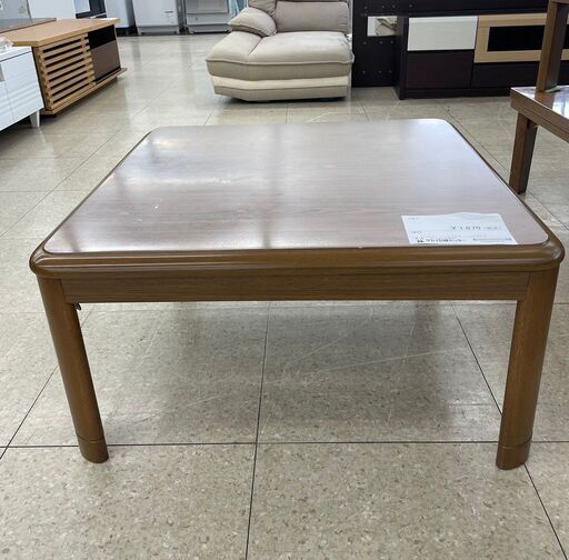 ★ジモティ割あり★  こたつ 茶 H38×D78×W78 クリーニング済み TJ7331