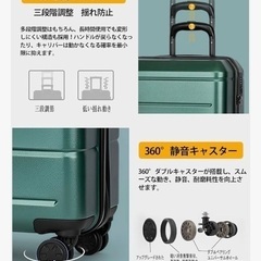 新品❤️機内持ち込み可能❤️軽量 スーツケース S キャリーケース 黒 軽量 TSAロックの画像