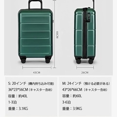 新品❤️機内持ち込み可能❤️軽量 スーツケース S キャリーケース 黒 軽量 TSAロックの画像
