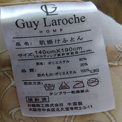 Guy Laroche  夏用肌掛け　布団　140x190の画像