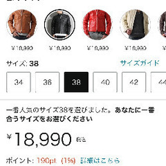 メンズ革ジャン　バッファローレザーの画像