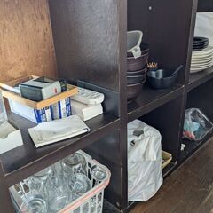 収納棚（色、チャコールブラウン）