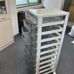 プラスチック　ファイル棚　120cm     ローラー付き　事務...