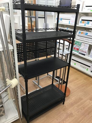 ★ジモティ割あり★ バウヒュッテ PCラック ブラック H151×W71×D36 クリーニング済み KJ5608