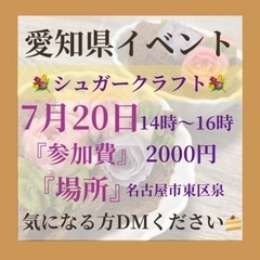 7月20日シュガークラフト🎂