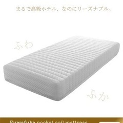 セミダブル　マットレス ポケットコイルマットレス 25cm ネル...