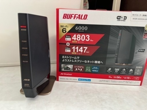 周辺機器 BUFFALO WSR6000AX8 Wifi\n