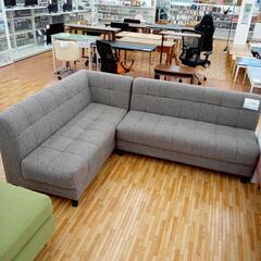 ☆ジモティ割あり☆ 収納付きL字ソファー 4人掛けソファー グレー系