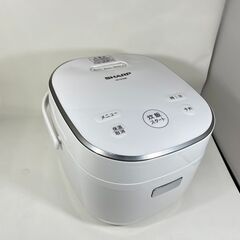 ジャー 炊飯器 3合炊き シャープ KS-CF05B-W 202...