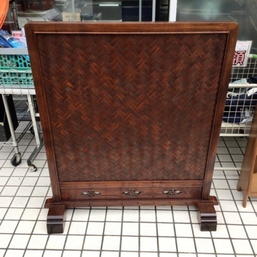 網代、木目衝立