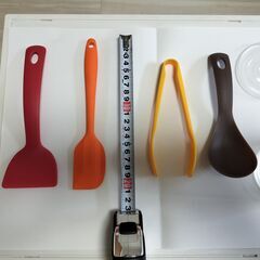 【未使用】（ミニサイズ）トング、レードル、スパチュラ、ターナー、4品セットの画像