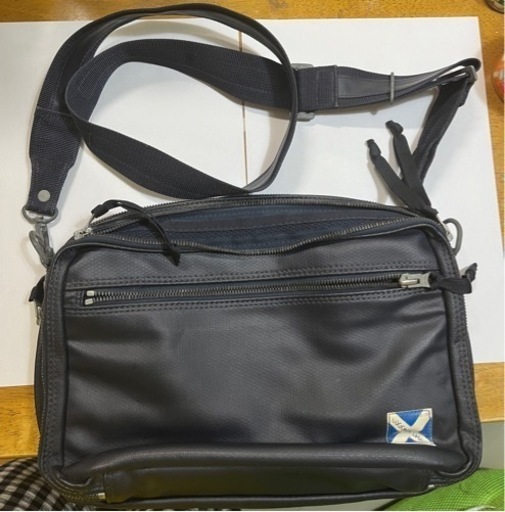 中[中古品]吉田カバン　ラゲッジレーベル　ショルダーバック　青バッテン