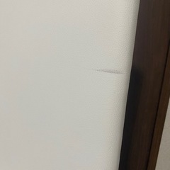 ダイニングチェア/フェイクレザー/ホワイトの画像
