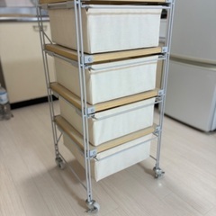 無印良品スチールユニットシェルフ※傷シミあり