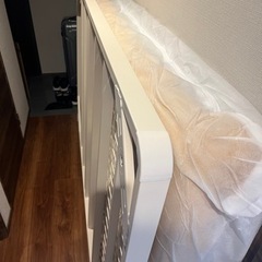 無印セミダブルベッド　ポケットコイル　ベッドフレーム　の画像