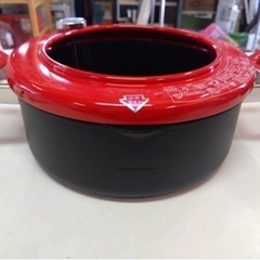 ● EPON エポン  真っ赤な可愛い 温度計付 天ぷら鍋 22cm 未使用 ③の画像