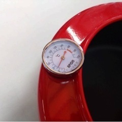 ● EPON エポン  真っ赤な可愛い 温度計付 天ぷら鍋 22cm 未使用 ③の画像