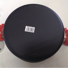 ● EPON エポン  真っ赤な可愛い 温度計付 天ぷら鍋 22cm 未使用 ③の画像