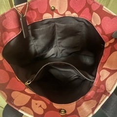 ★coachコーチ★ハート柄トートバッグ★の画像