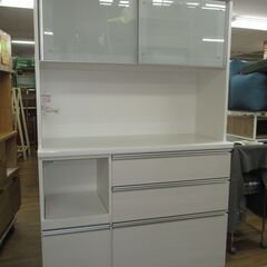 R094 高級 松田家具 キッチンボード、食器棚、幅117cm ...