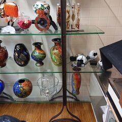 募集中／ ガラス棚 20万で購入→１万円 シェルフ インテリア 高級家具 の画像