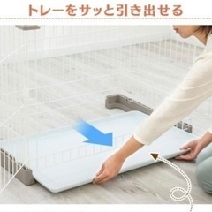 現在お話中・美品・室内用イヌ・ネコペットケージの画像