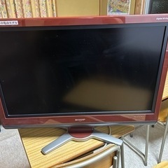 AQUOSテレビ　リモコン、BSカード付き