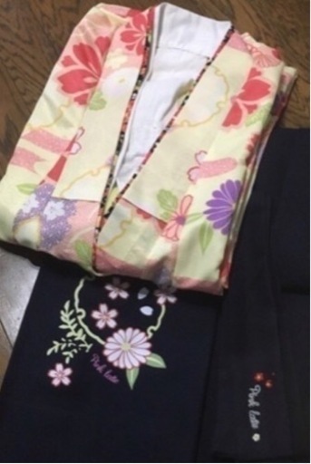 袴　卒業式　ピンクラテ