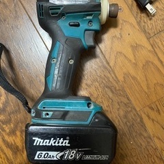 マキタ インパクト18v バッテリー等付の画像