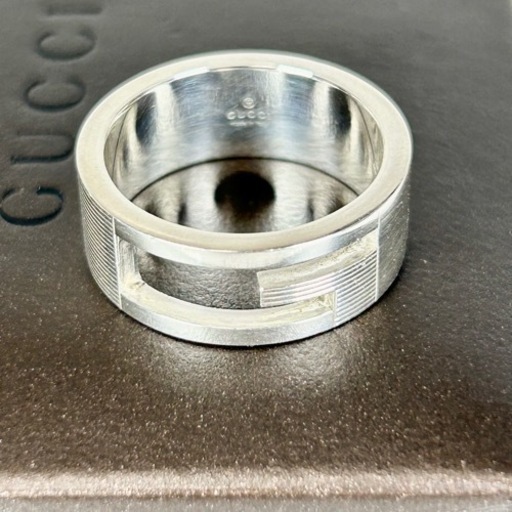 美品】GUCCI グッチ ブランデッド Gリング 18号 シルバー 925