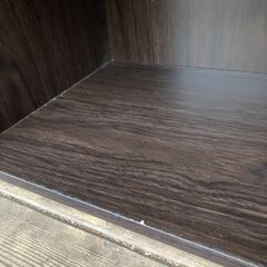 ３段カラーボックス（ダークブラウン）の画像