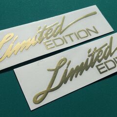 Limited EDITION デカール　ゴールド（２個セット）...