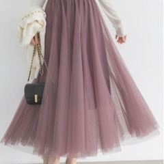 ロングスカートシフォンの画像