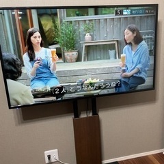 4K50インチ+壁テレビ台WALLV2