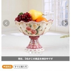 美品　高級果物皿　ガラスコンポート お菓子皿北欧フルーツプレート、ヨーロッパ豪華の画像