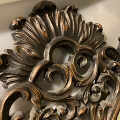 ◆希少な昭和レトロインテリア◆日本製◆イタリアンミラー　壁掛け鏡 　レトロアンティーク 中古◆希少デザイン♪の画像