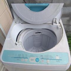 家電一式(冷蔵庫・電子レンジ・洗濯機・テレビ・テレビ台・ビデオプレーヤー・ローテーブル)差し上げます!の画像